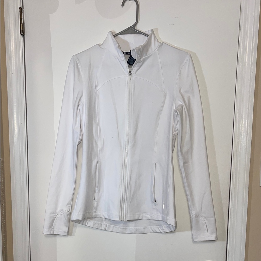 Spyder Women's White Zip-Up jacket